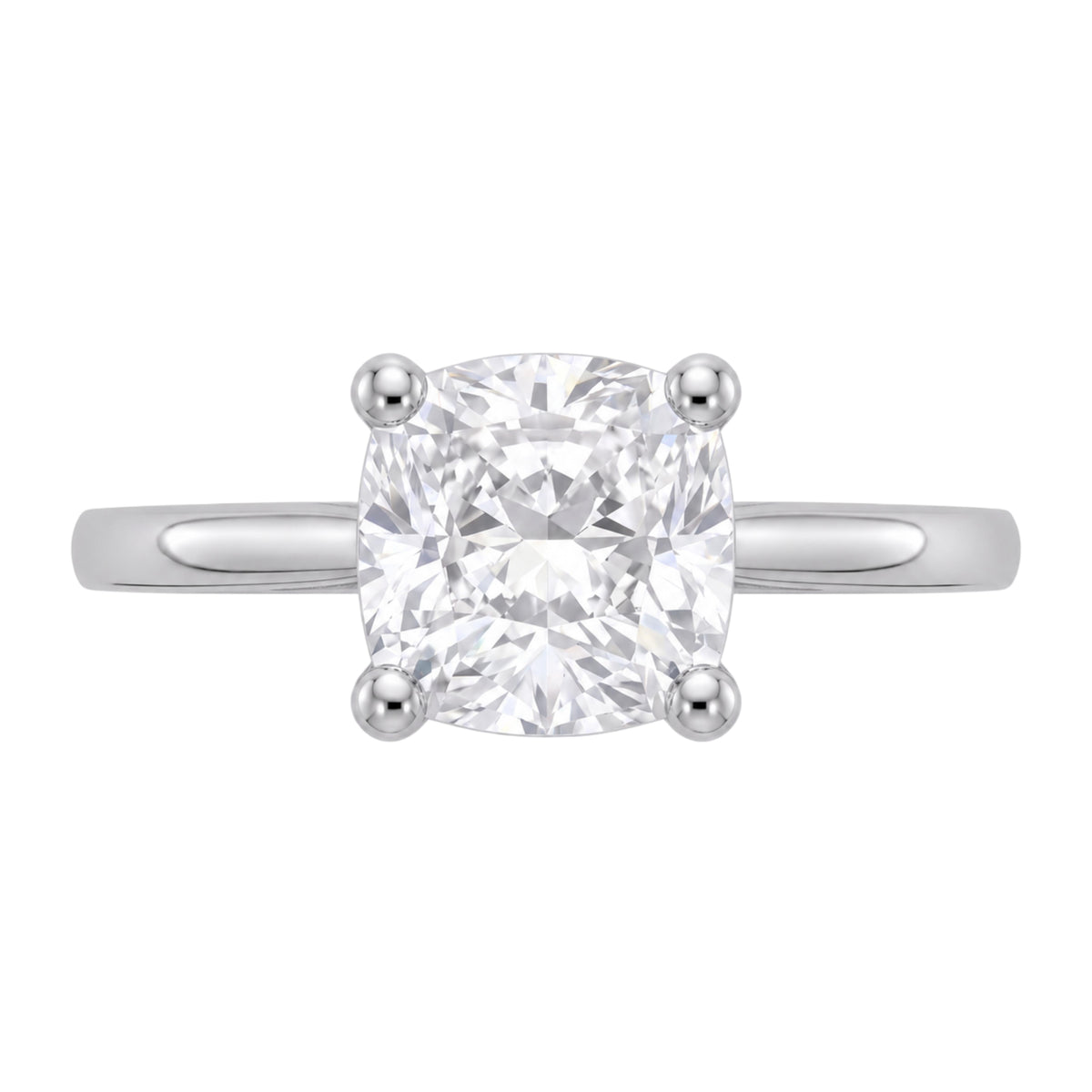 1-6 ctw Cushion Solitaire Engagement Ring
