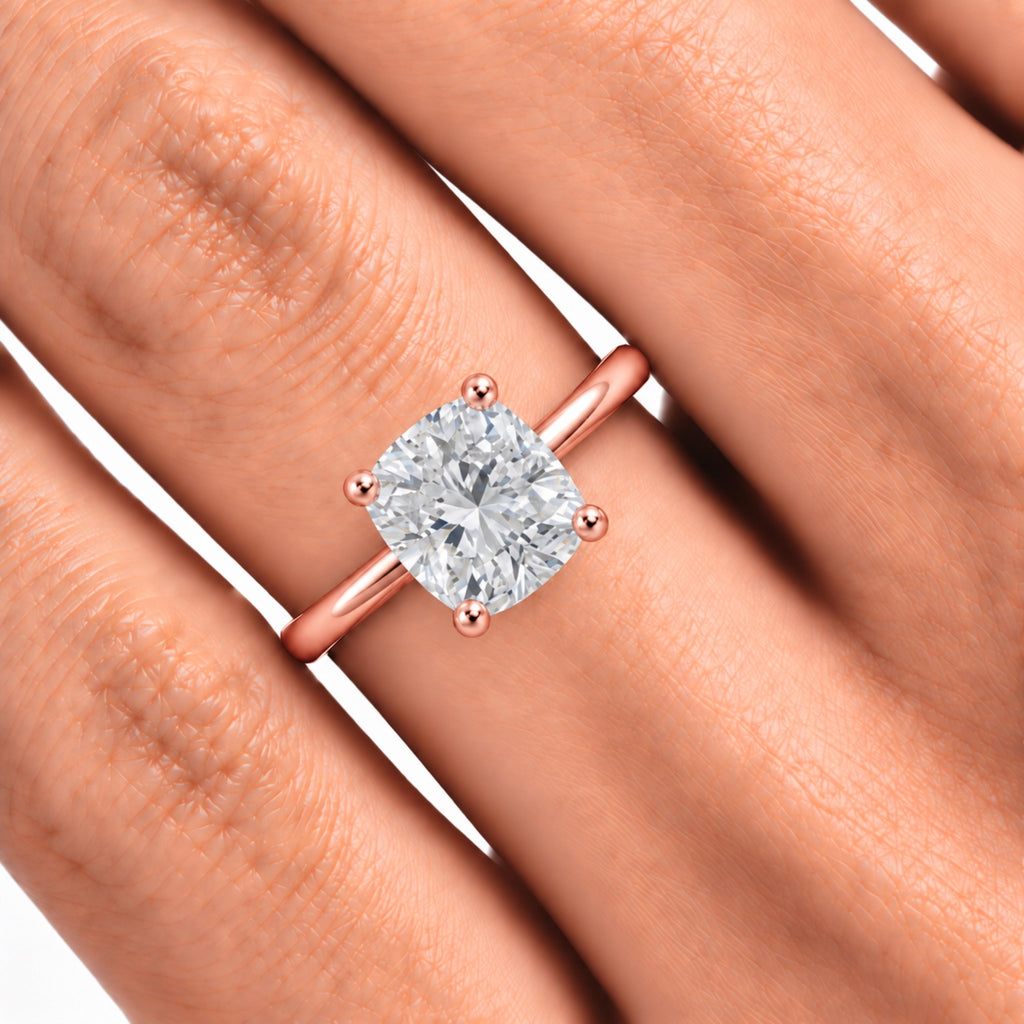 1-6 ctw Cushion Solitaire Engagement Ring