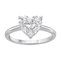 1-6 ctw Heart Solitaire Engagement Ring