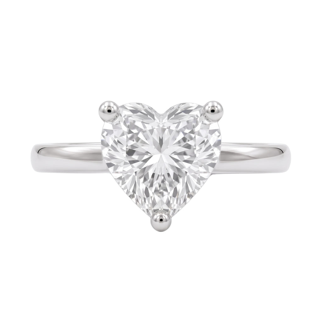 1-6 ctw Heart Solitaire Engagement Ring