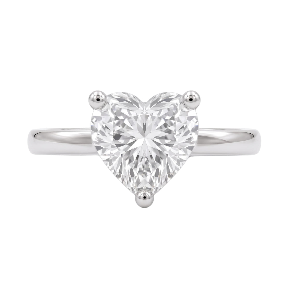 1-6 ctw Heart Solitaire Engagement Ring