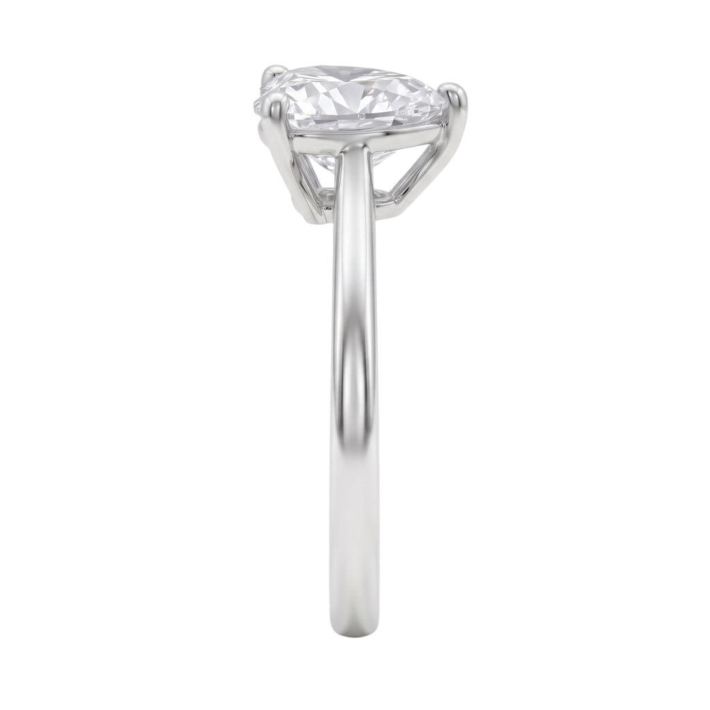1-6 ctw Heart Solitaire Engagement Ring