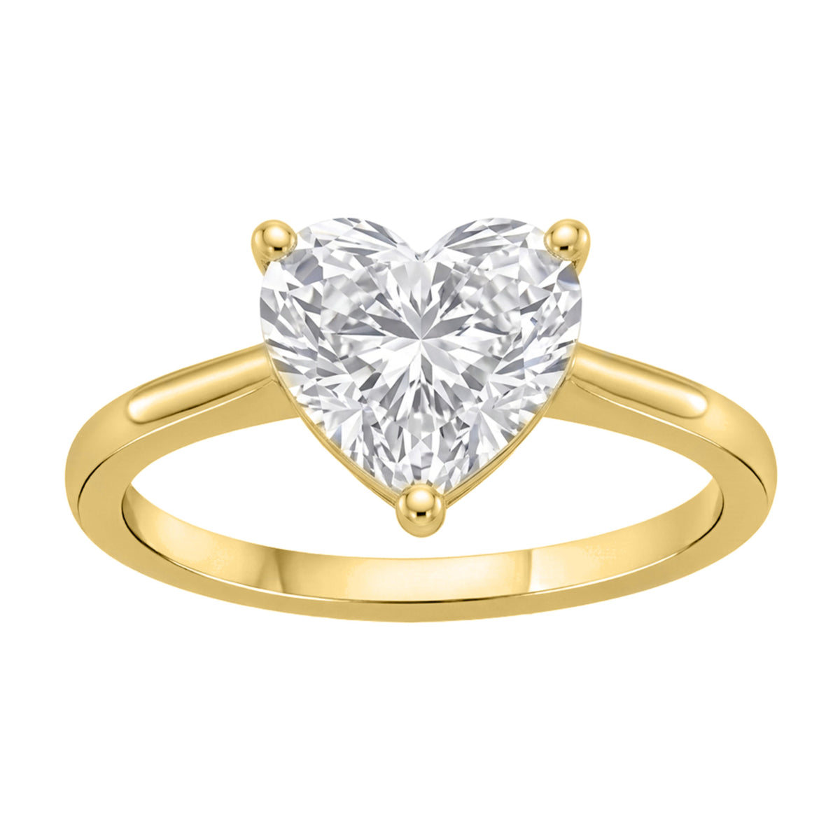 1-6 ctw Heart Solitaire Engagement Ring