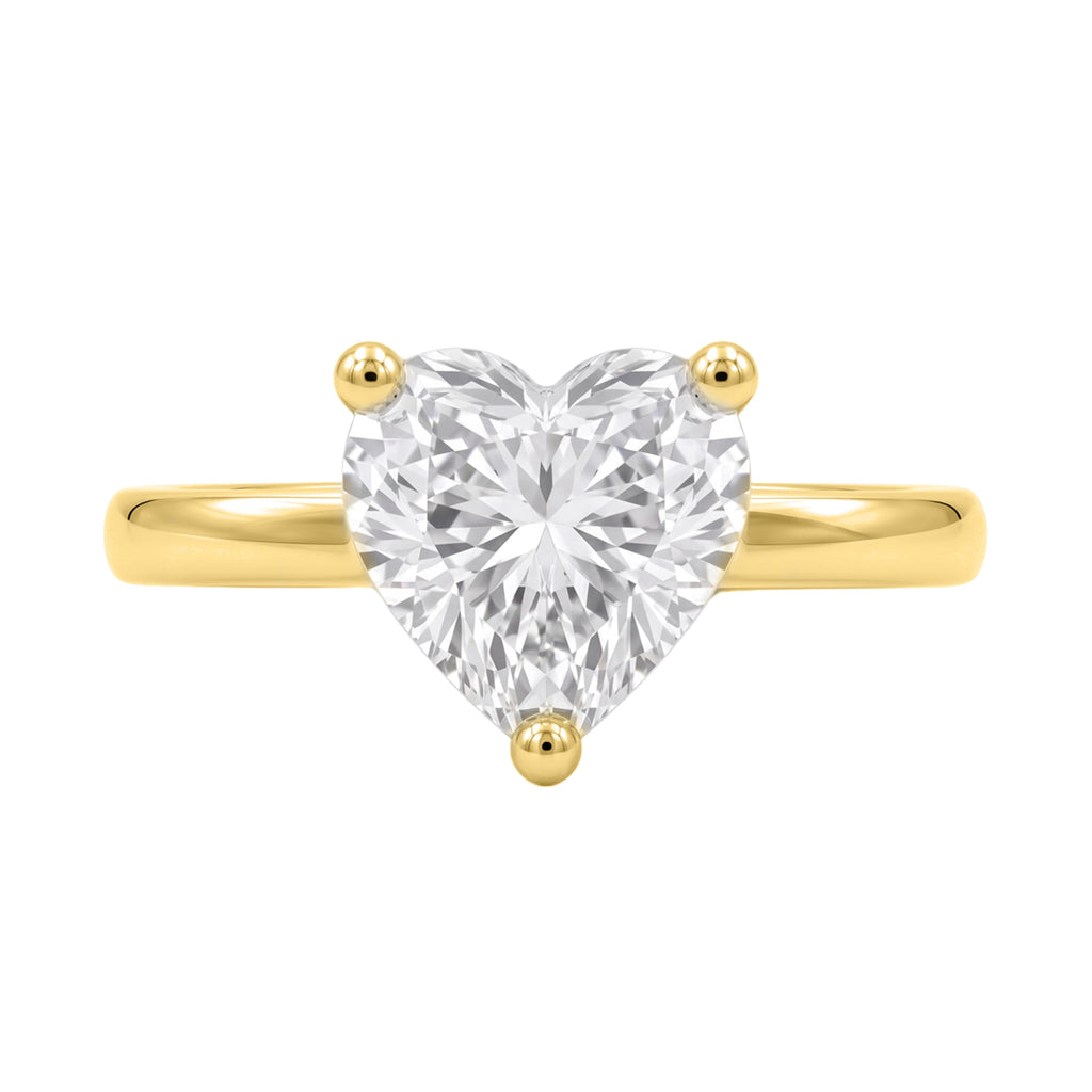 1-6 ctw Heart Solitaire Engagement Ring