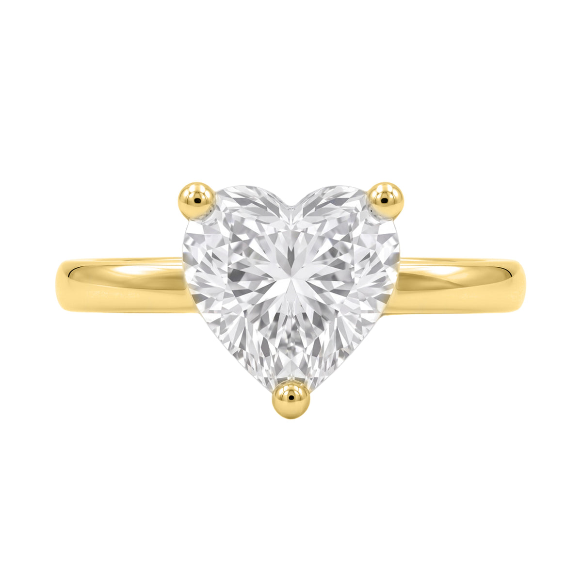 1-6 ctw Heart Solitaire Engagement Ring