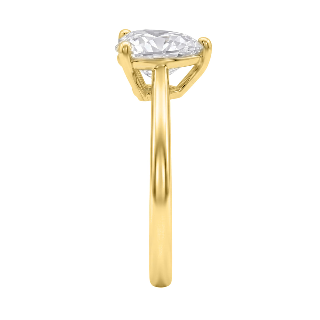 1-6 ctw Heart Solitaire Engagement Ring