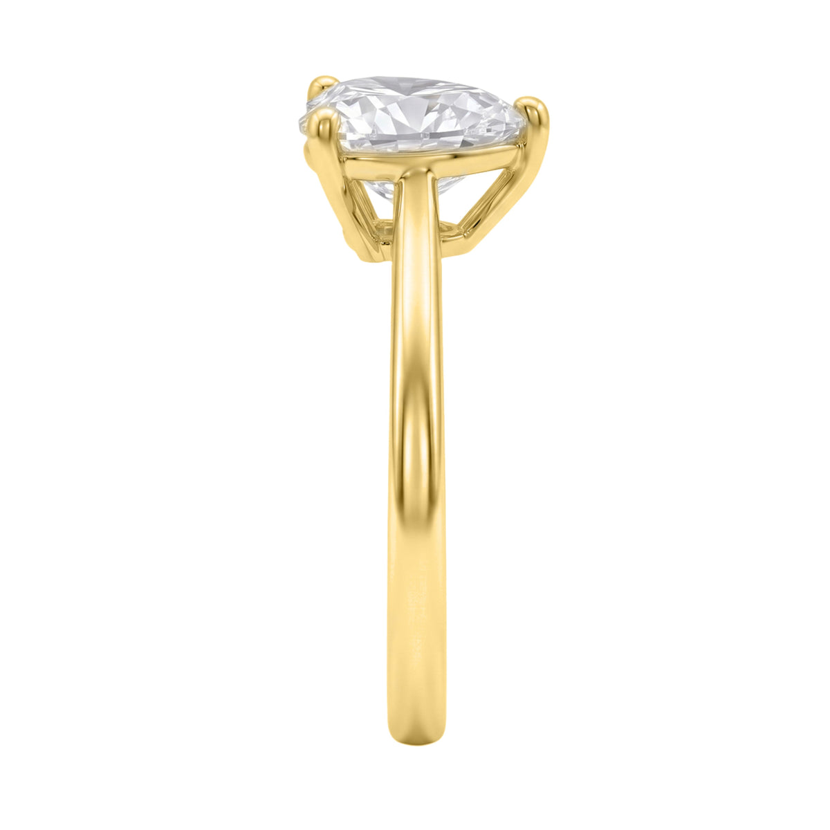1-6 ctw Heart Solitaire Engagement Ring