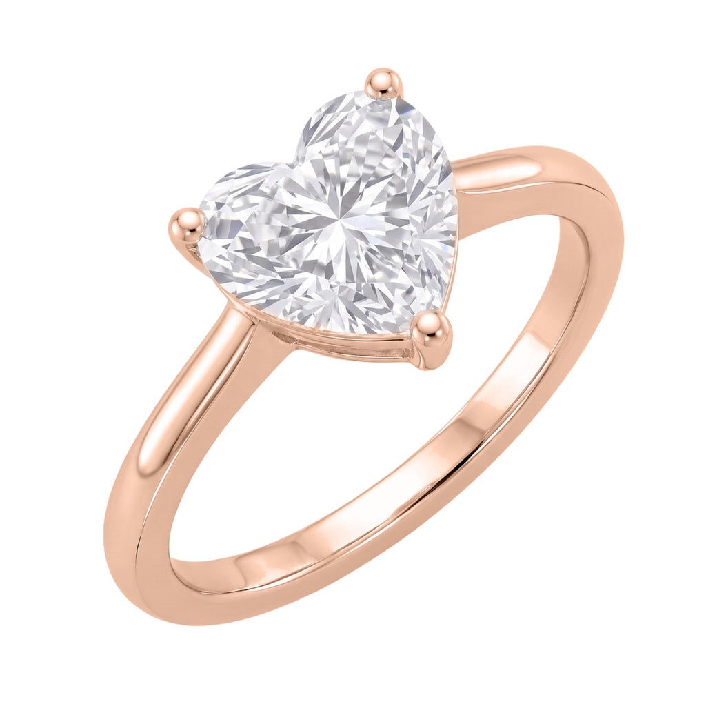 1-6 ctw Heart Solitaire Engagement Ring