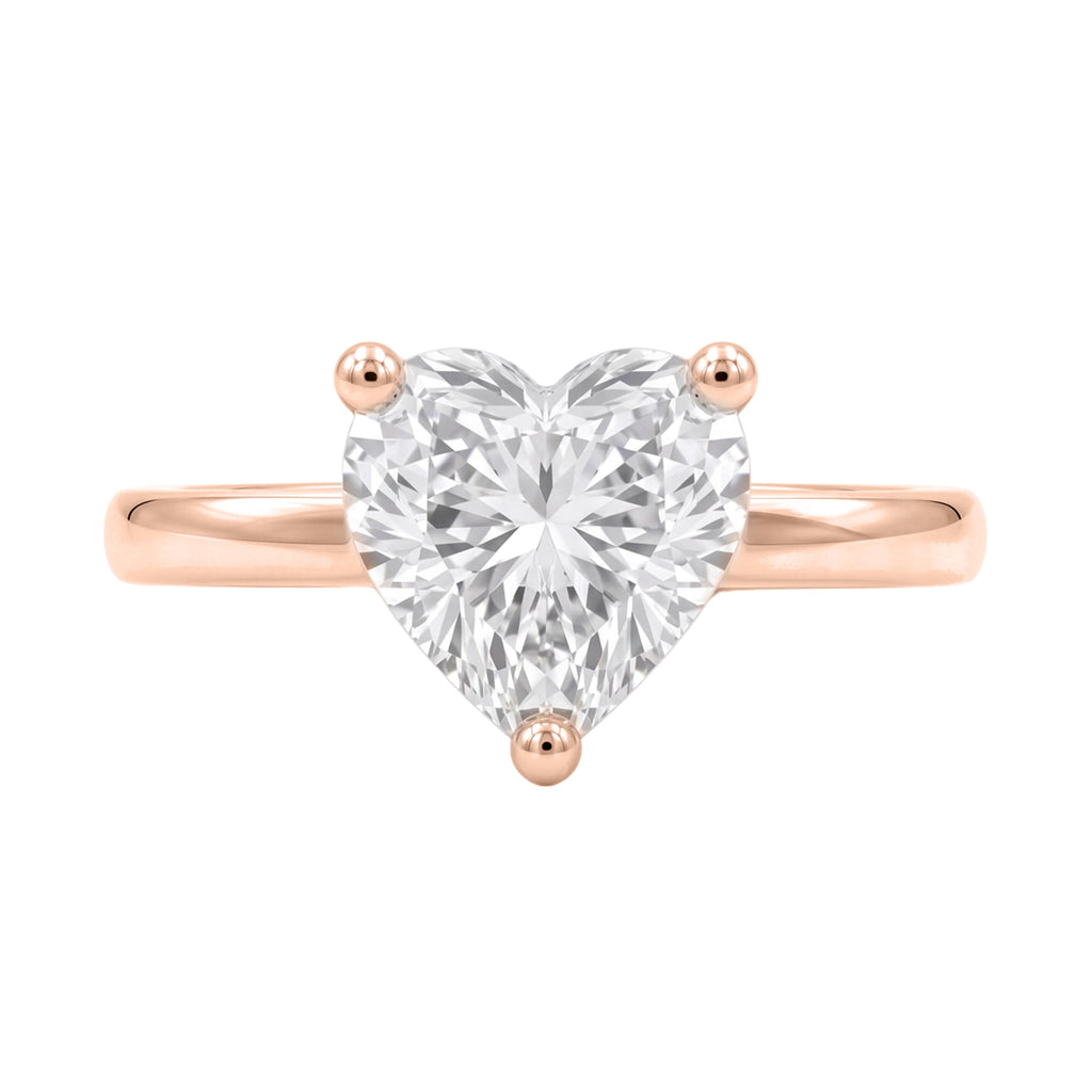 1-6 ctw Heart Solitaire Engagement Ring