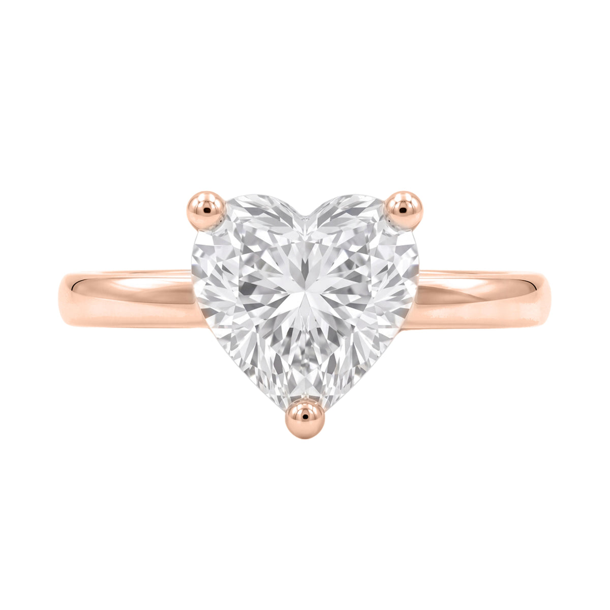 1-6 ctw Heart Solitaire Engagement Ring