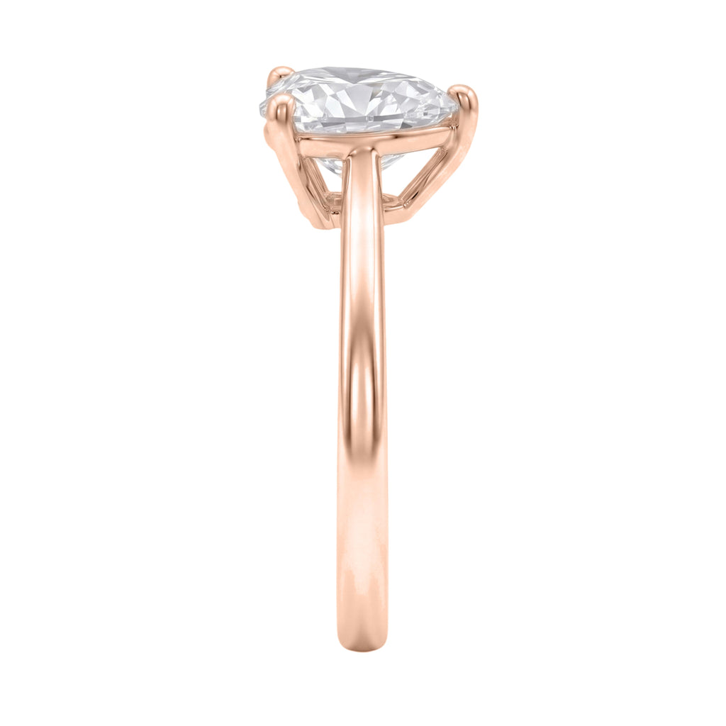 1-6 ctw Heart Solitaire Engagement Ring