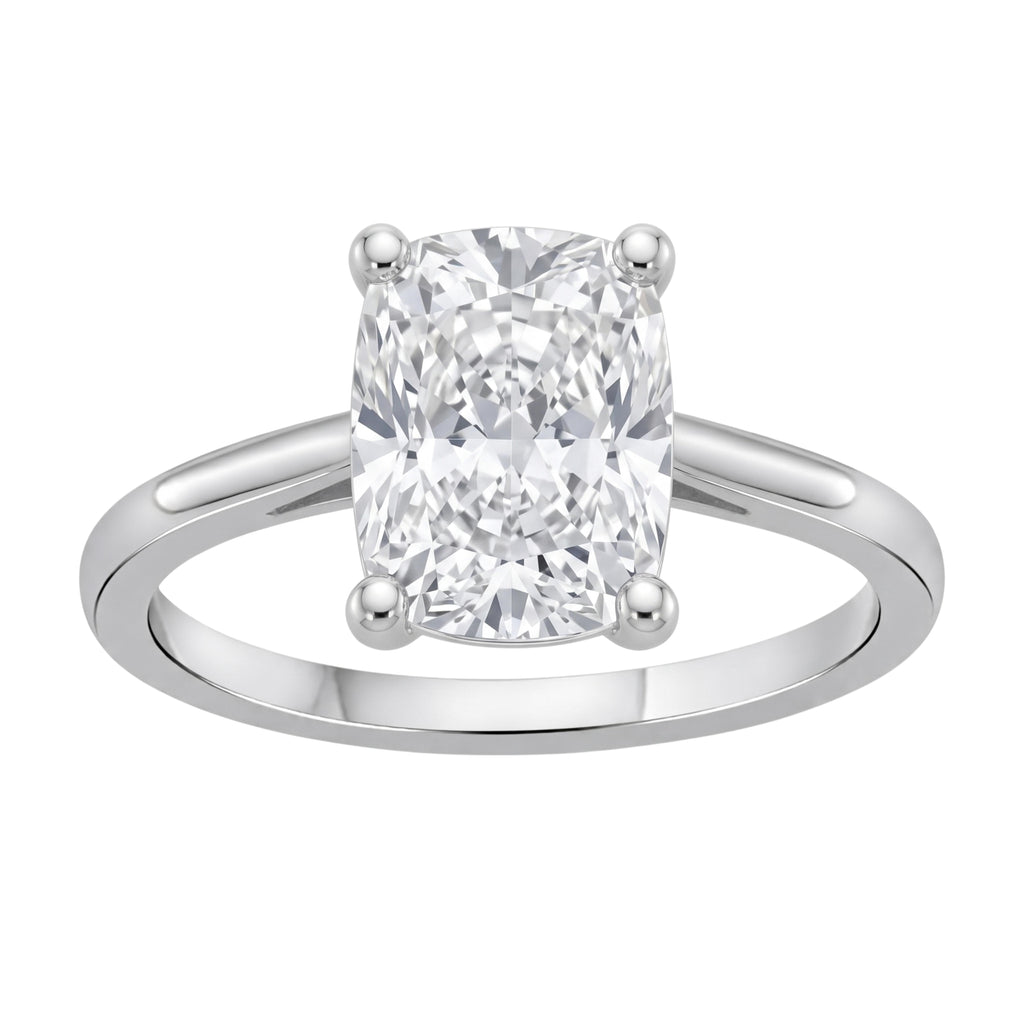 1-6 ctw Long Cushion Solitaire Engagement Ring