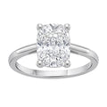 1-6 ctw Long Cushion Solitaire Engagement Ring