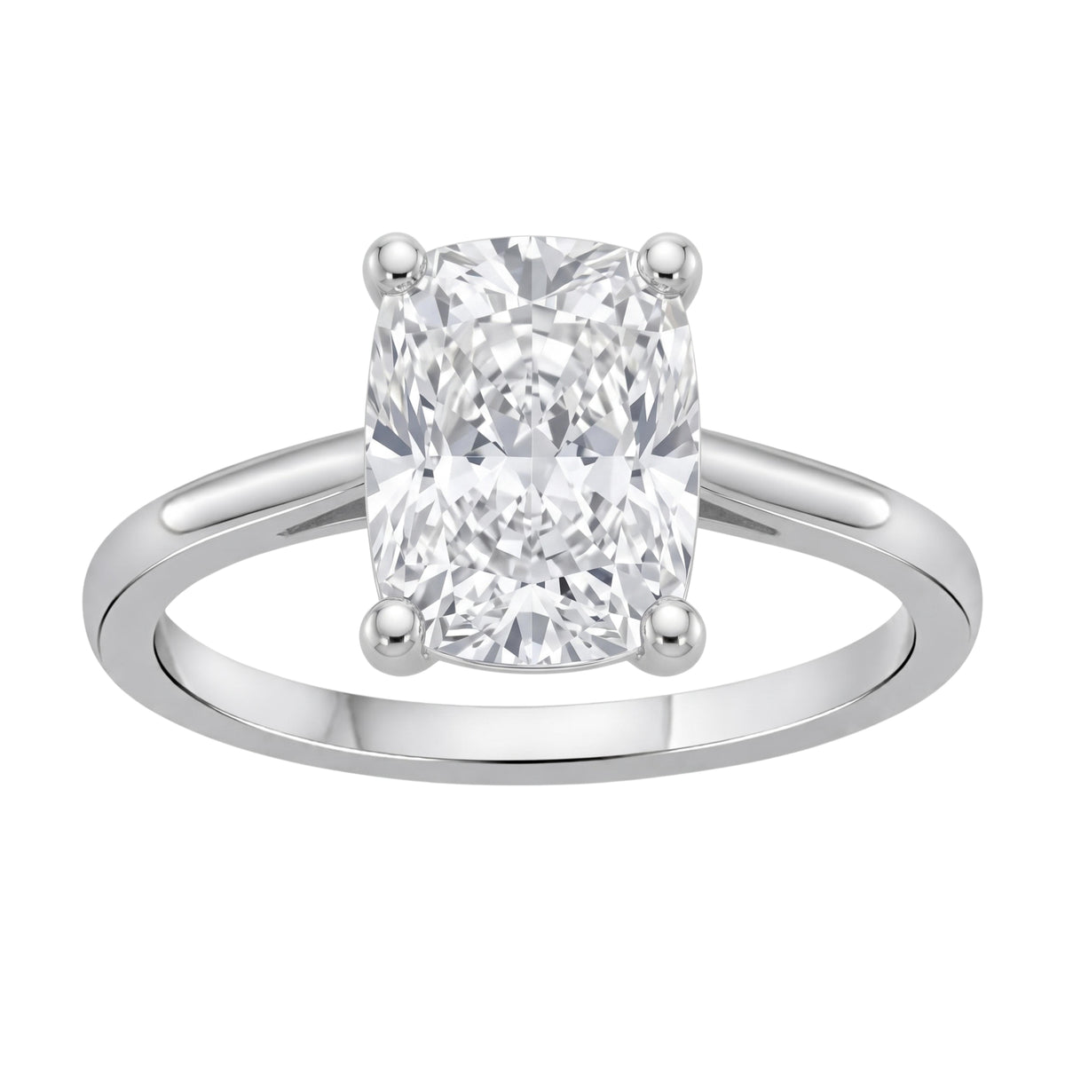 1-6 ctw Long Cushion Solitaire Engagement Ring