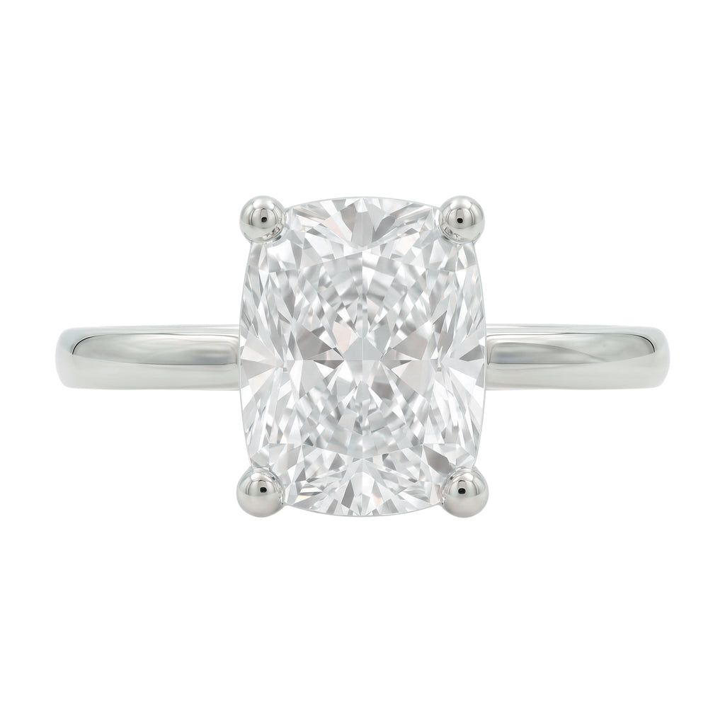 1-6 ctw Long Cushion Solitaire Engagement Ring
