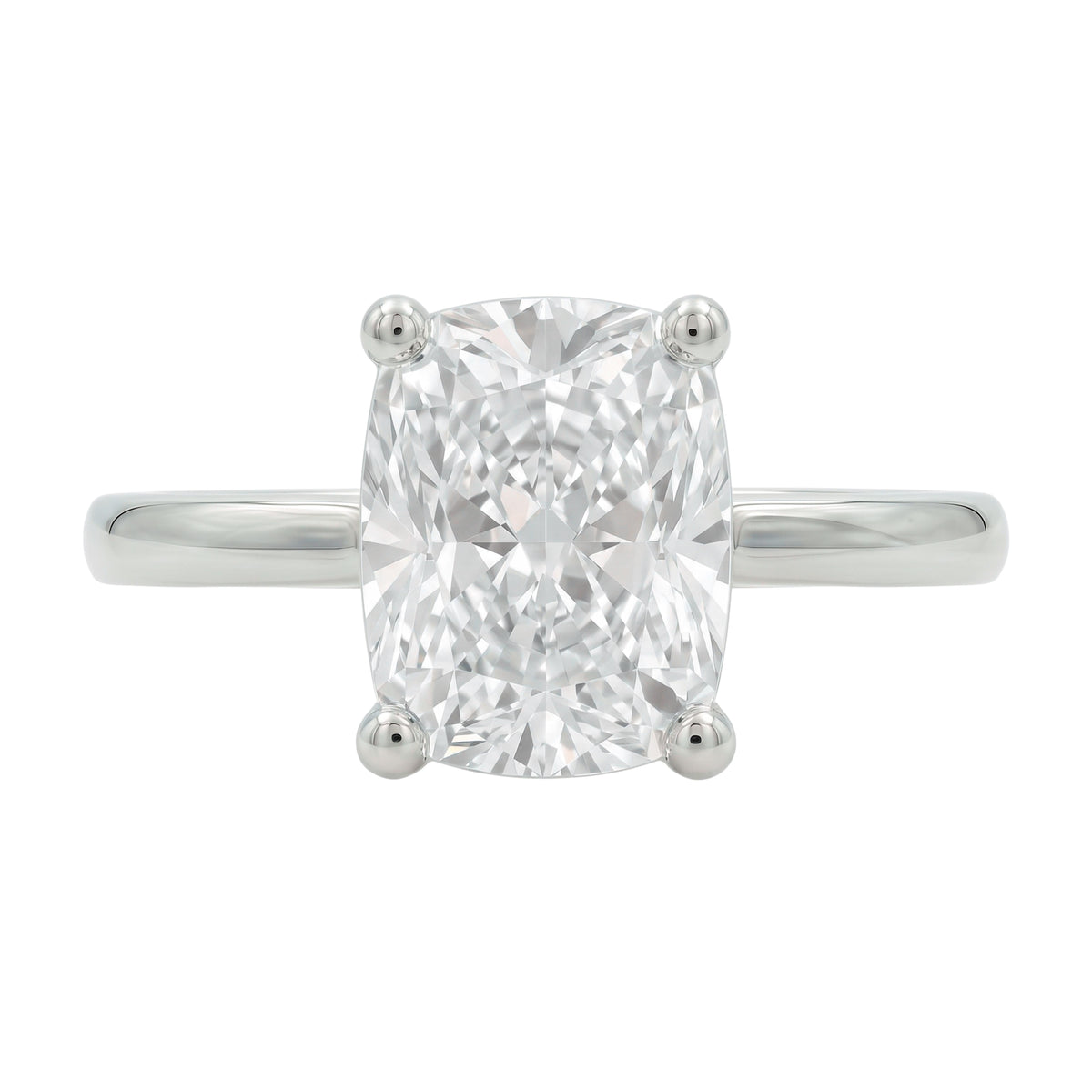 1-6 ctw Long Cushion Solitaire Engagement Ring