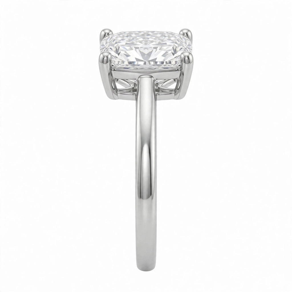 1-6 ctw Long Cushion Solitaire Engagement Ring