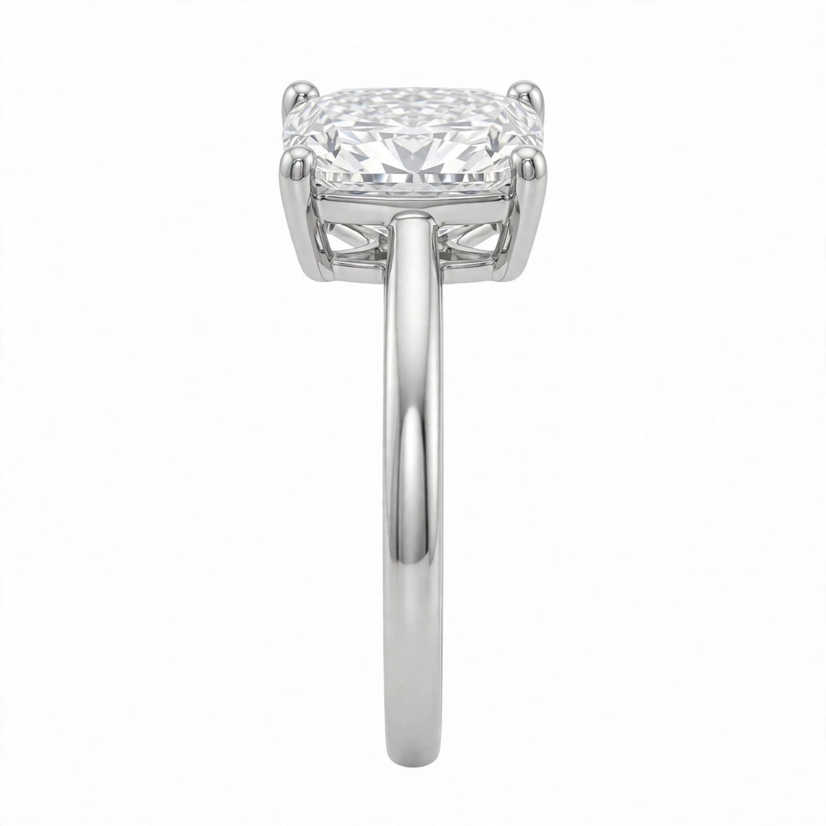 1-6 ctw Long Cushion Solitaire Engagement Ring