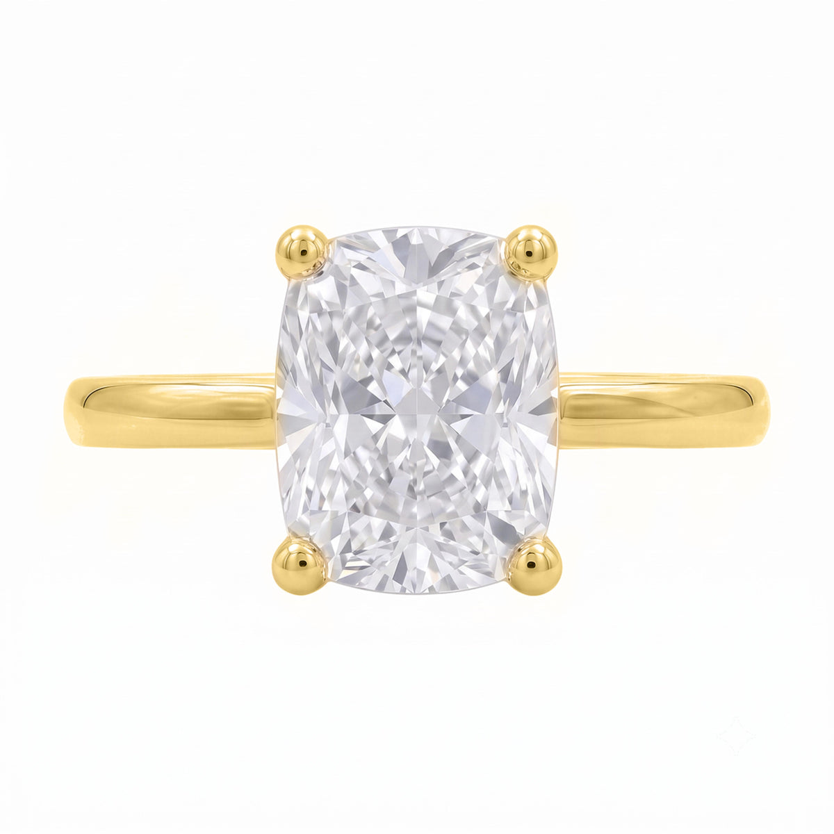 1-6 ctw Long Cushion Solitaire Engagement Ring