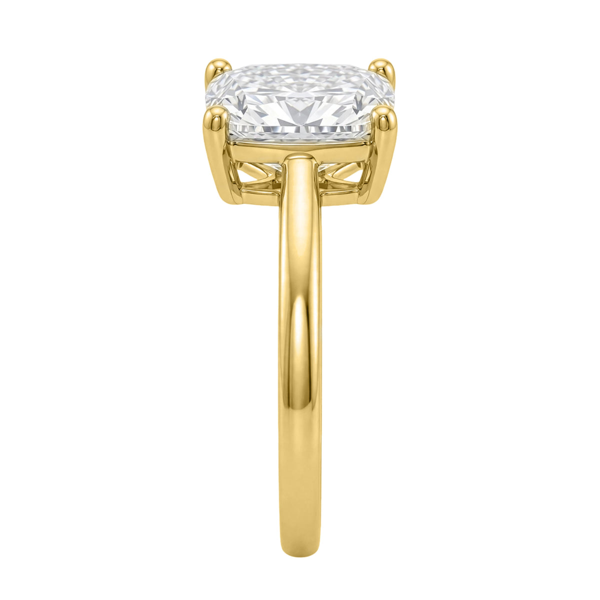1-6 ctw Long Cushion Solitaire Engagement Ring