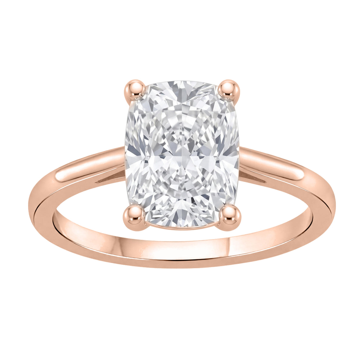 1-6 ctw Long Cushion Solitaire Engagement Ring