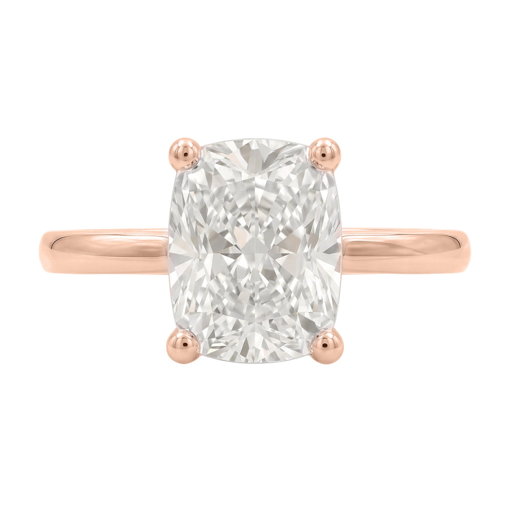 1-6 ctw Long Cushion Solitaire Engagement Ring