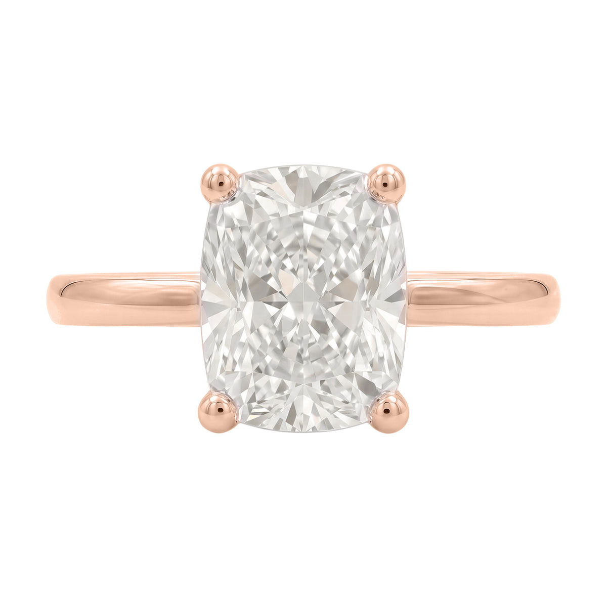 1-6 ctw Long Cushion Solitaire Engagement Ring