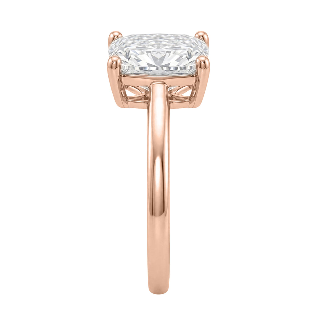 1-6 ctw Long Cushion Solitaire Engagement Ring