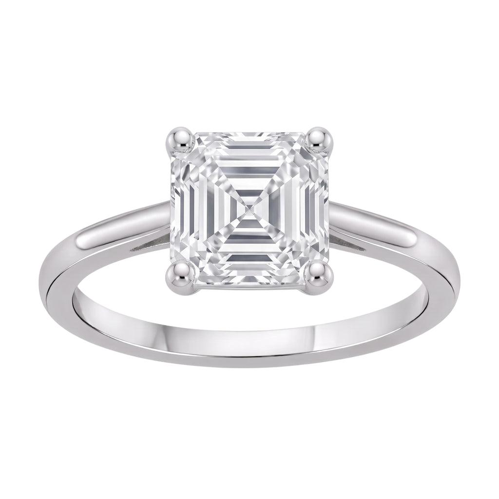 1-6 ctw Asscher Solitaire Engagement Ring