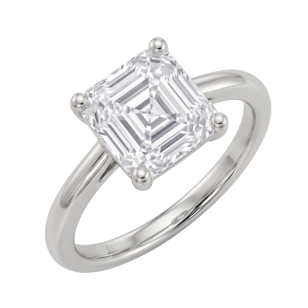1-6 ctw Asscher Solitaire Engagement Ring