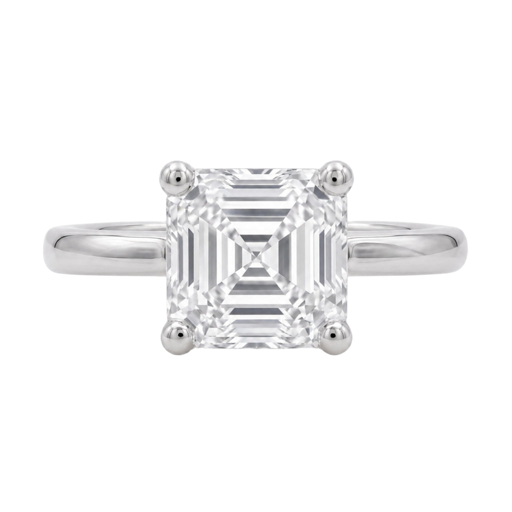 1-6 ctw Asscher Solitaire Engagement Ring