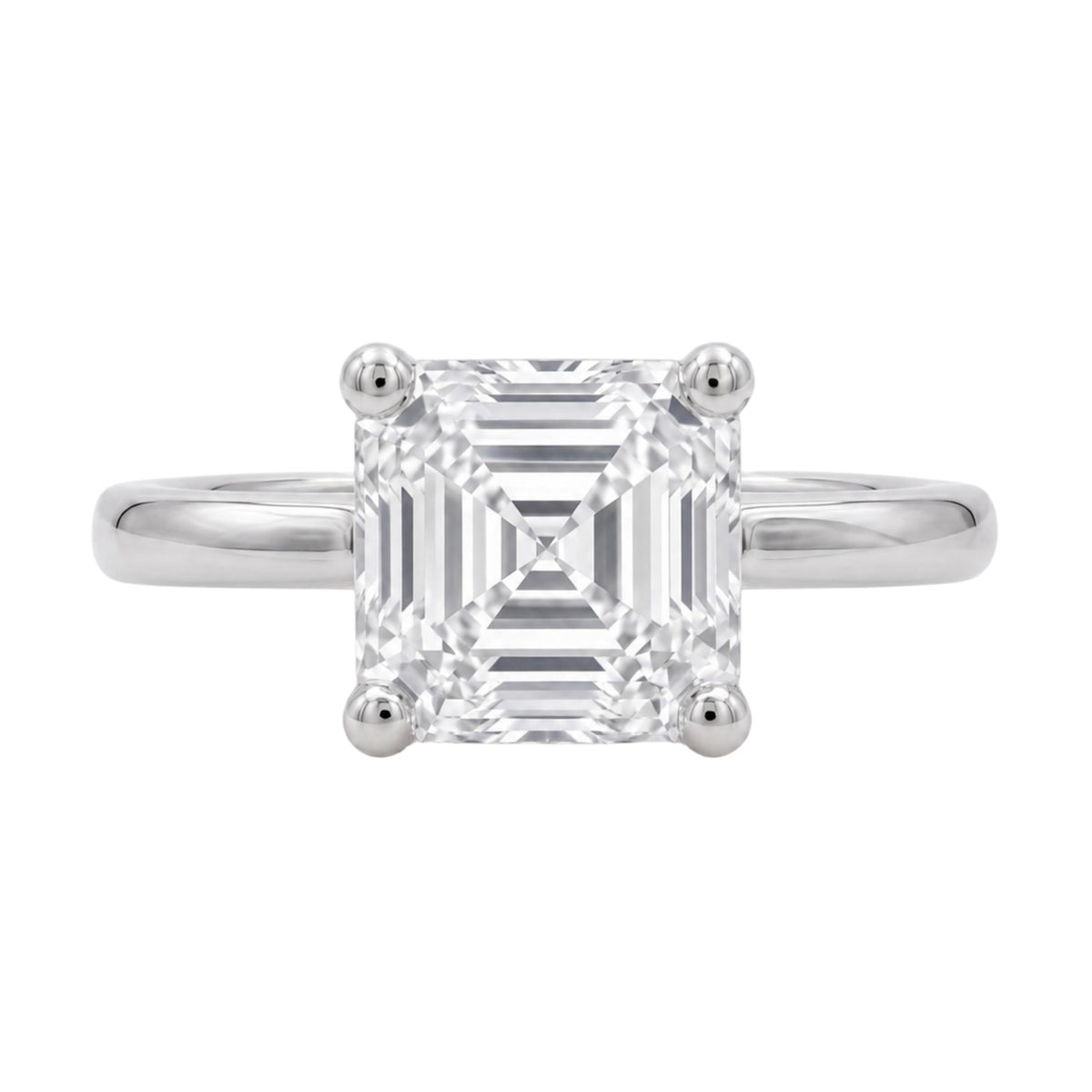 1-6 ctw Asscher Solitaire Engagement Ring