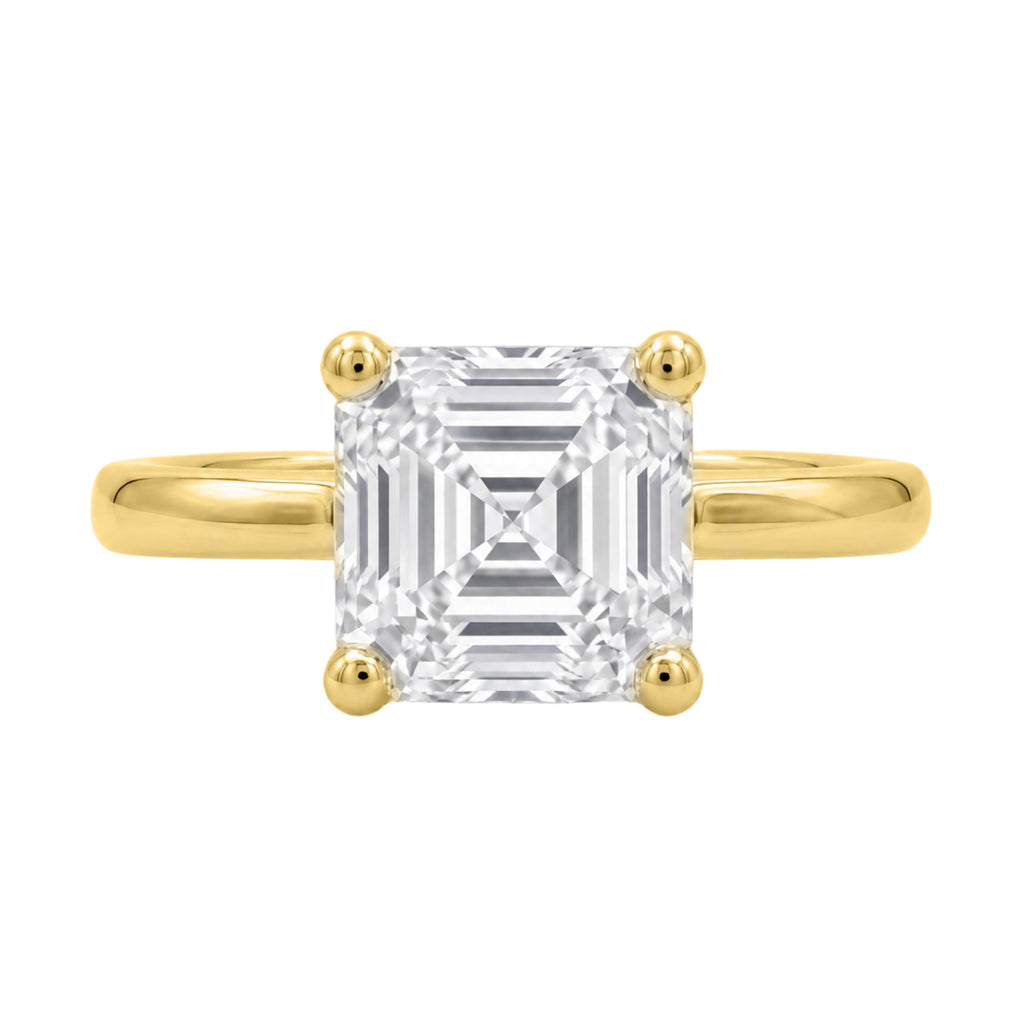 1-6 ctw Asscher Solitaire Engagement Ring