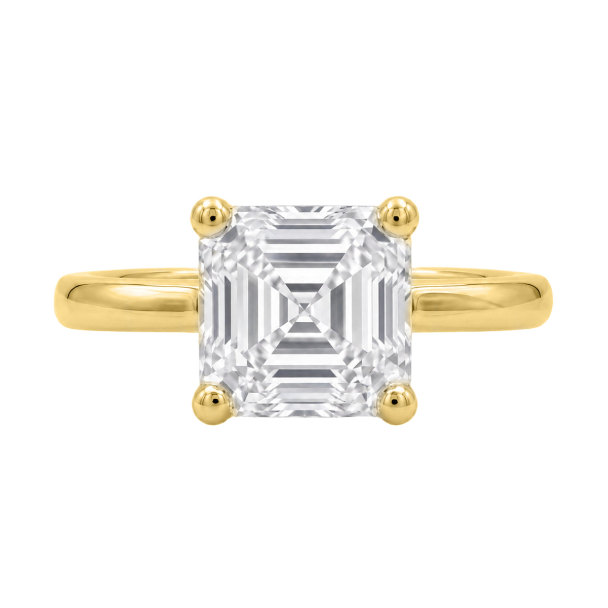 1-6 ctw Asscher Solitaire Engagement Ring
