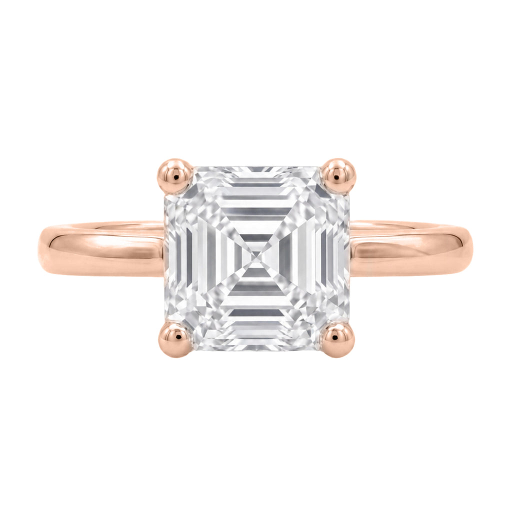 1-6 ctw Asscher Solitaire Engagement Ring