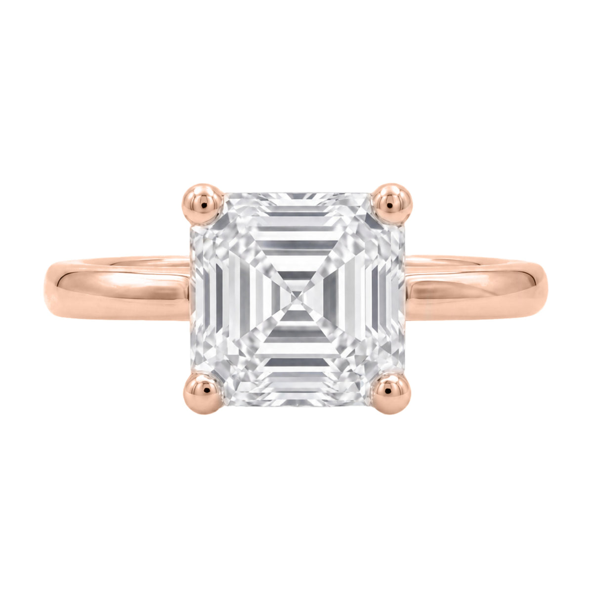 1-6 ctw Asscher Solitaire Engagement Ring