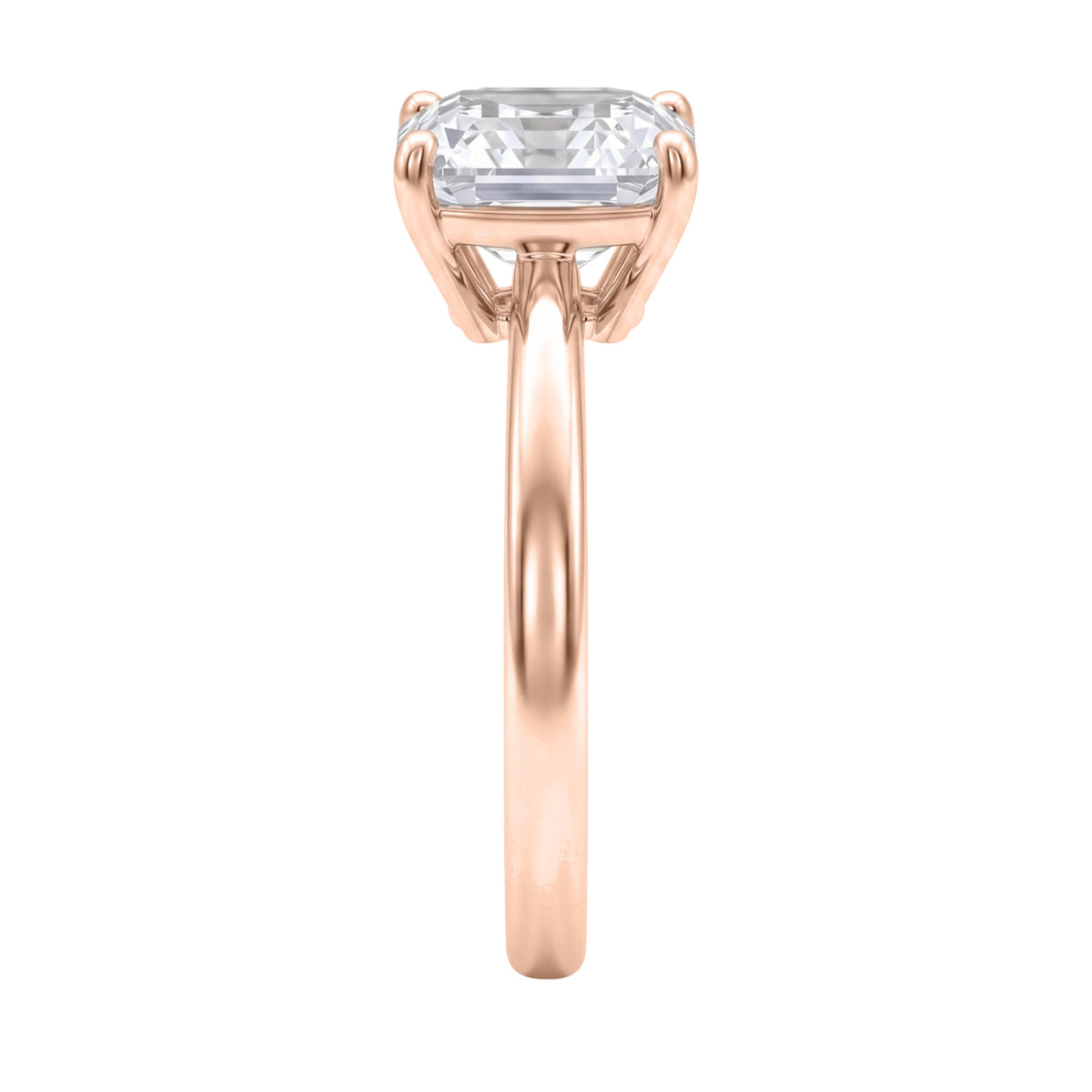 1-6 ctw Asscher Solitaire Engagement Ring