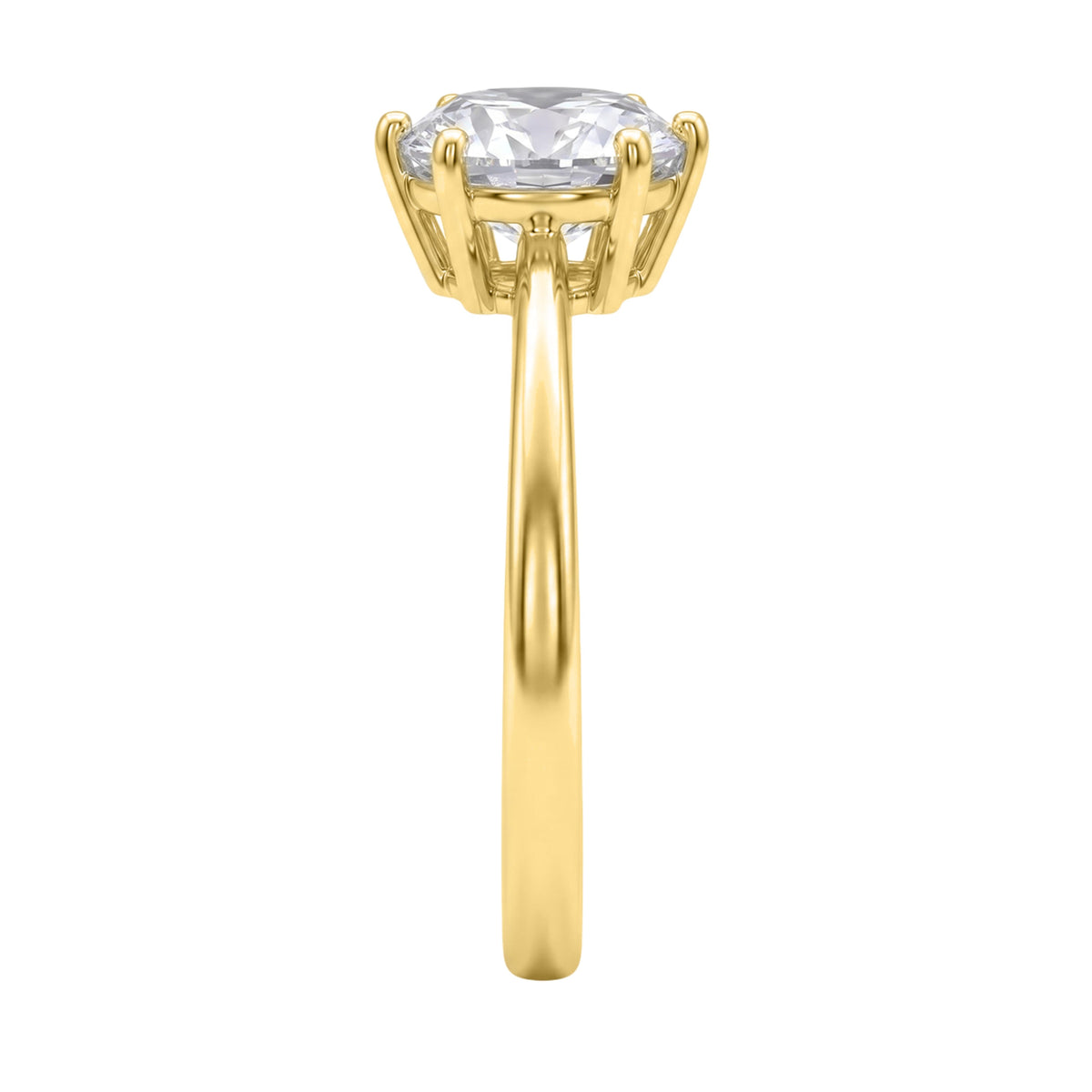 1-6 ctw Round 6 Prong Solitaire Engagement Ring