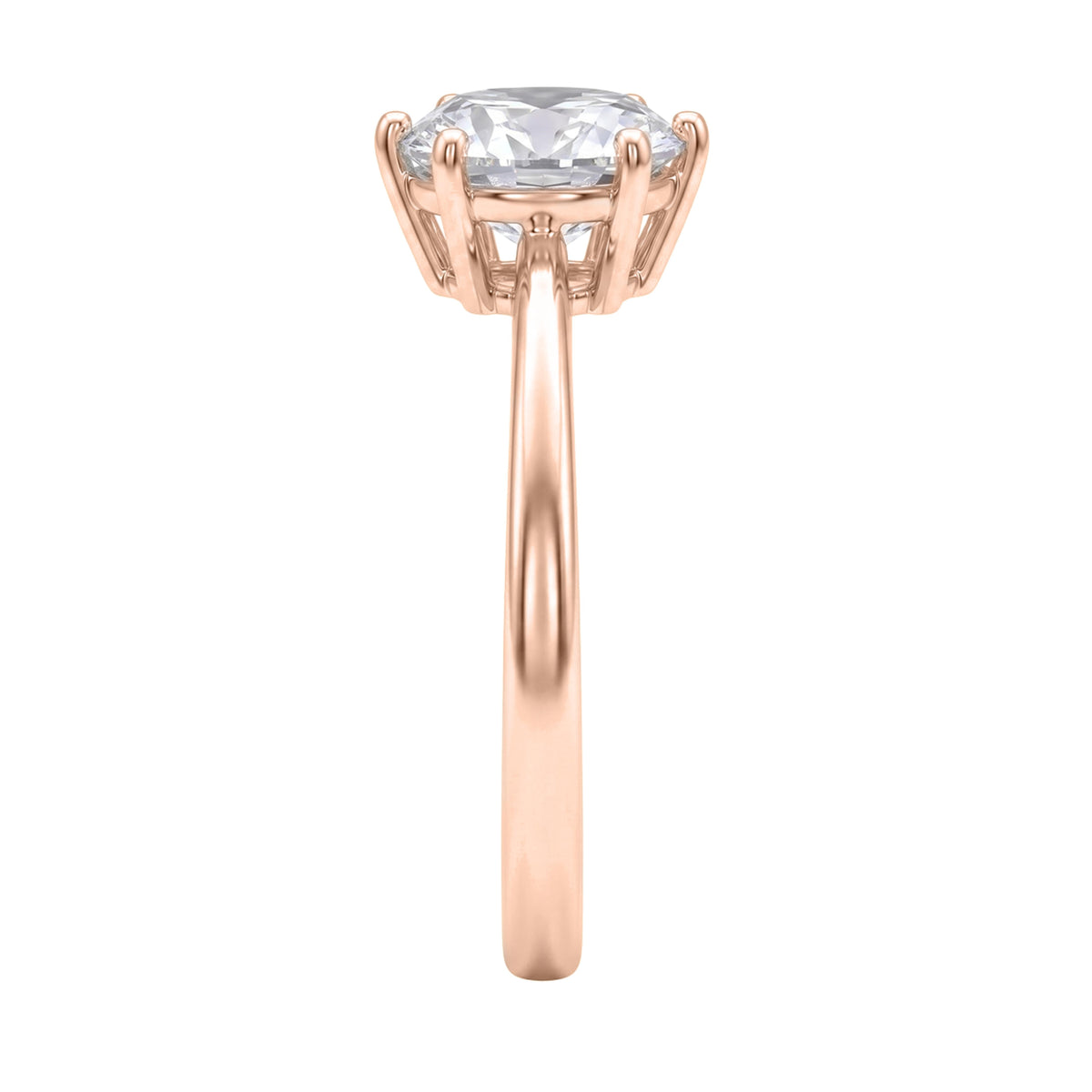1-6 ctw Round 6 Prong Solitaire Engagement Ring