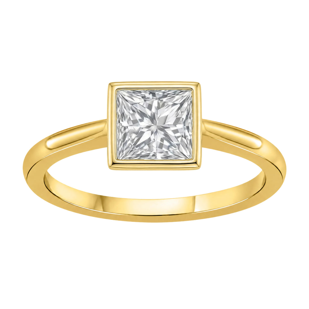 Solitaire Bezel Engagement Ring