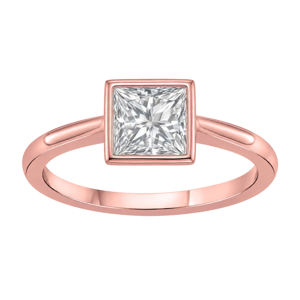 Solitaire Bezel Engagement Ring