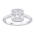 1-6 ctw Cushion Solitaire Bezel Engagement Ring