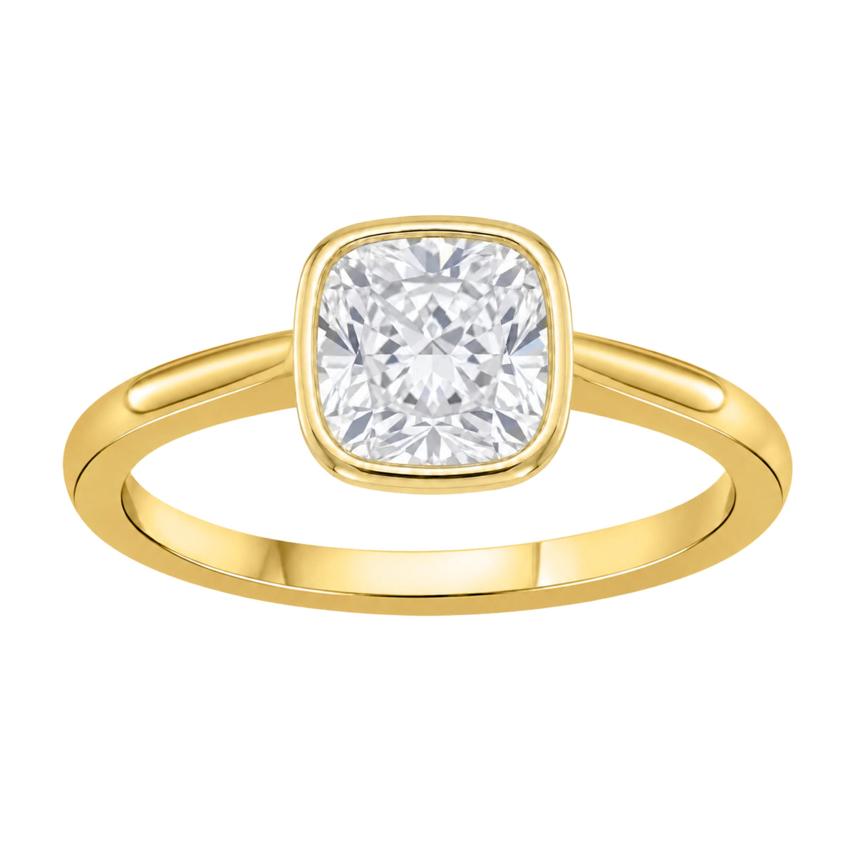 Solitaire Bezel Engagement Ring
