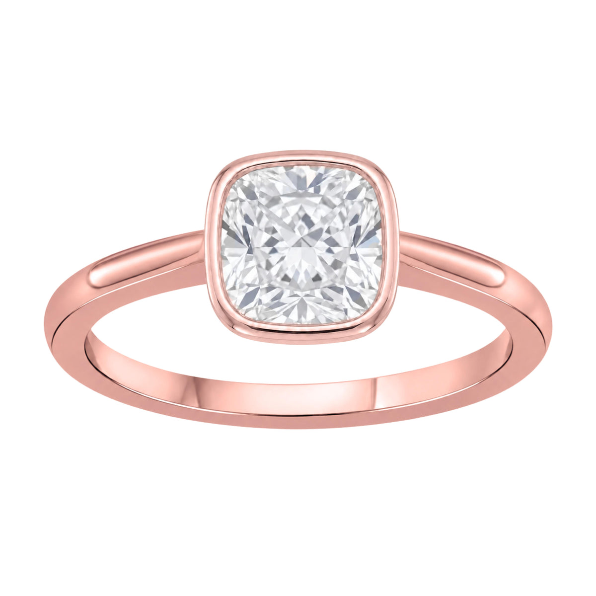 Solitaire Bezel Engagement Ring
