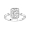 1-6 ctw Radiant Solitaire Bezel Engagement Ring