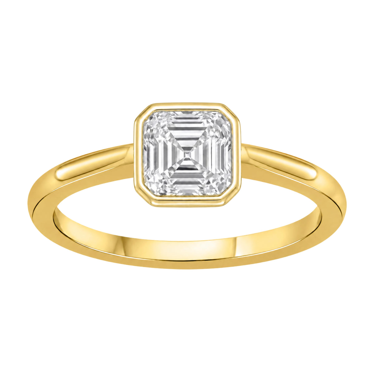Solitaire Bezel Engagement Ring