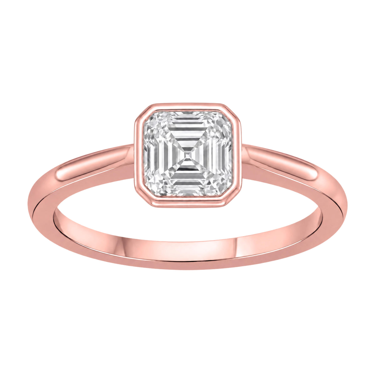 Solitaire Bezel Engagement Ring