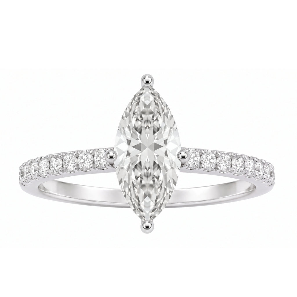 1.5-4.5 ctw Marquise Solitaire Wedding Ring