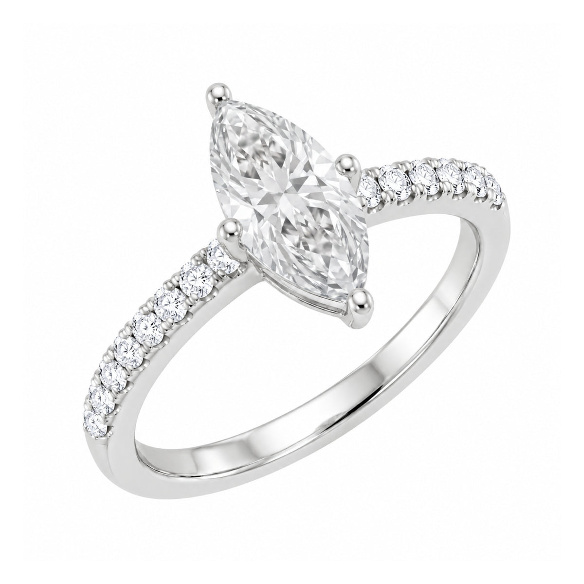 1.5-4.5 ctw Marquise Solitaire Wedding Ring
