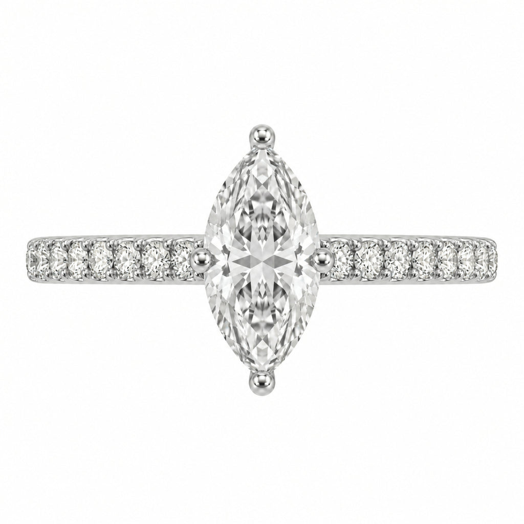 1.5-4.5 ctw Marquise Solitaire Wedding Ring